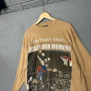 GAZY Tees Mens 3XL Long Sleeve Graphic T Shirt Obama Presidential Inauguration